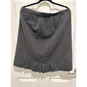 Apt 9 Skirt Size 6 Knee Length Lined Business Gray Pleated